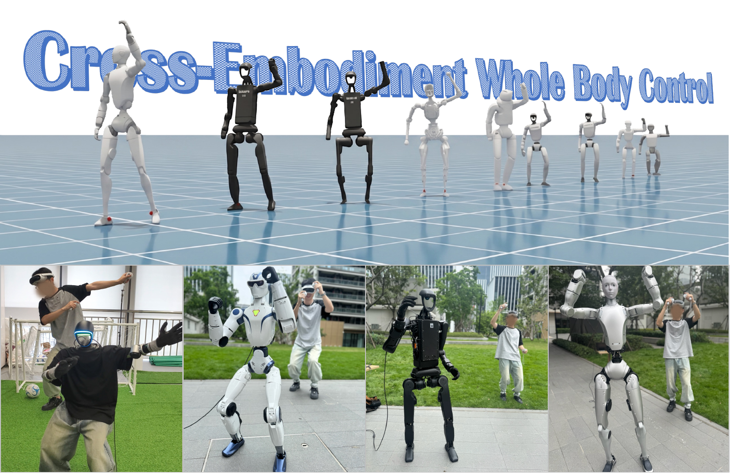 X-WBC cross-embodiment humanoid control teaser